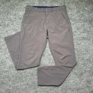 Mizzen+Main Helmsman Slim Pants Men's 32x30 Performance Golf Stretch Chino Grey